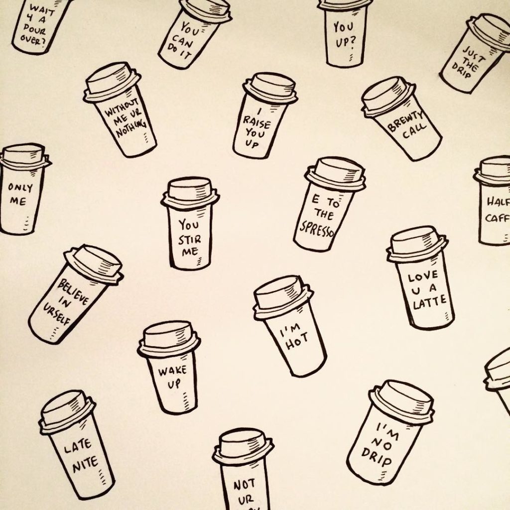 But First, Coffee: Wake Up With Josh Hara's Coffee Cup Art