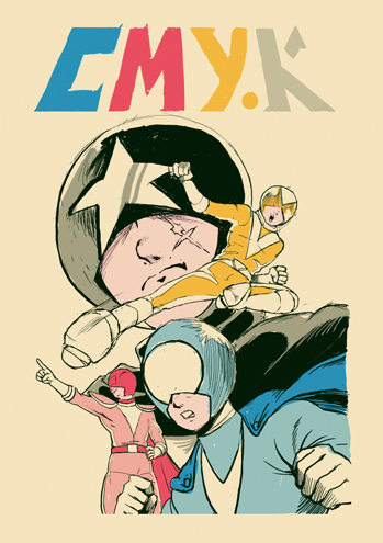 Work in progress art - CMYK squad