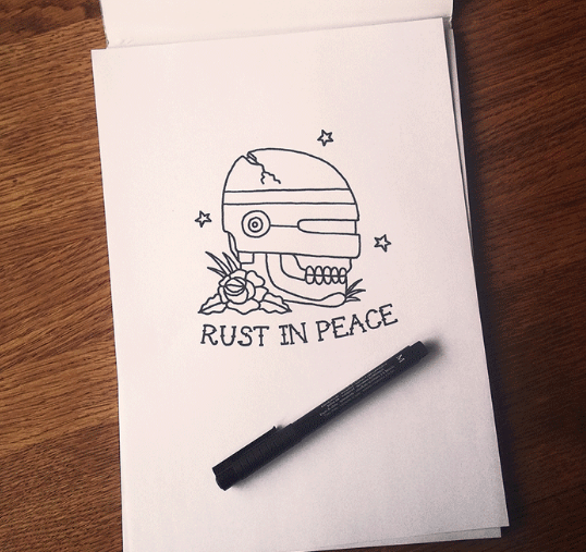 Work in progress art - rust in peace