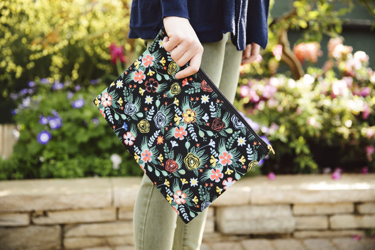 Flower Bucket Zip Pouch