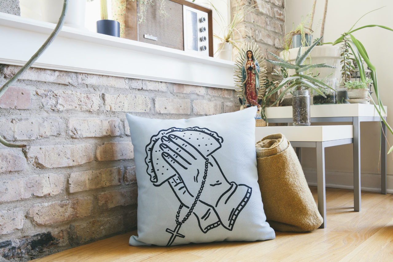 “Tacos Al Pastor” Throw Pillow by MrChillustrator