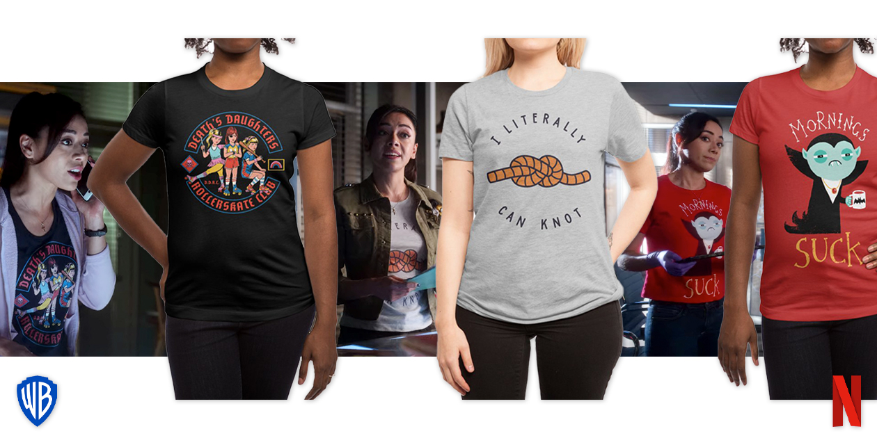 Featured designs: “D.D.R.C.” by Steven Rhodes, “Can Knot” by Haasbroek, and “Mornings Suck” by DinoMike