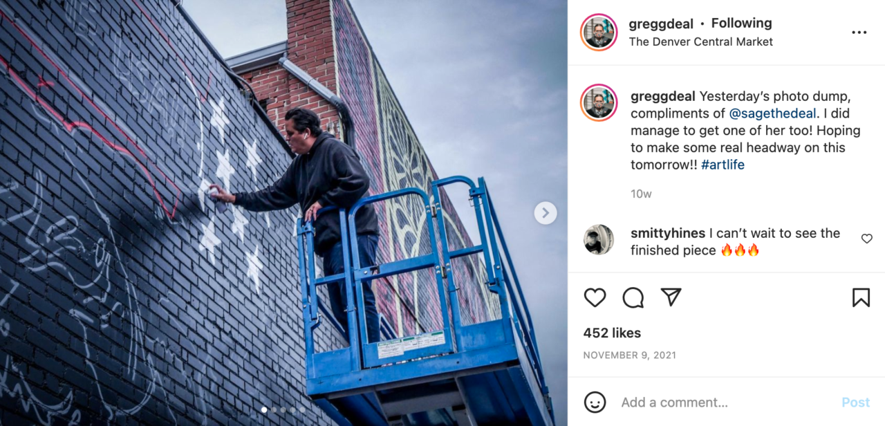 Gregg Deal Instagram Post