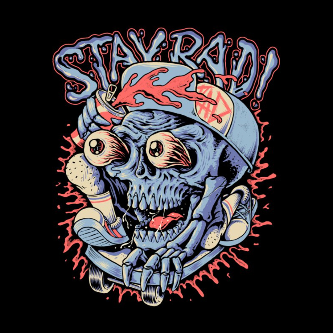 Motivational Art: “Stay Rad” by quilimo